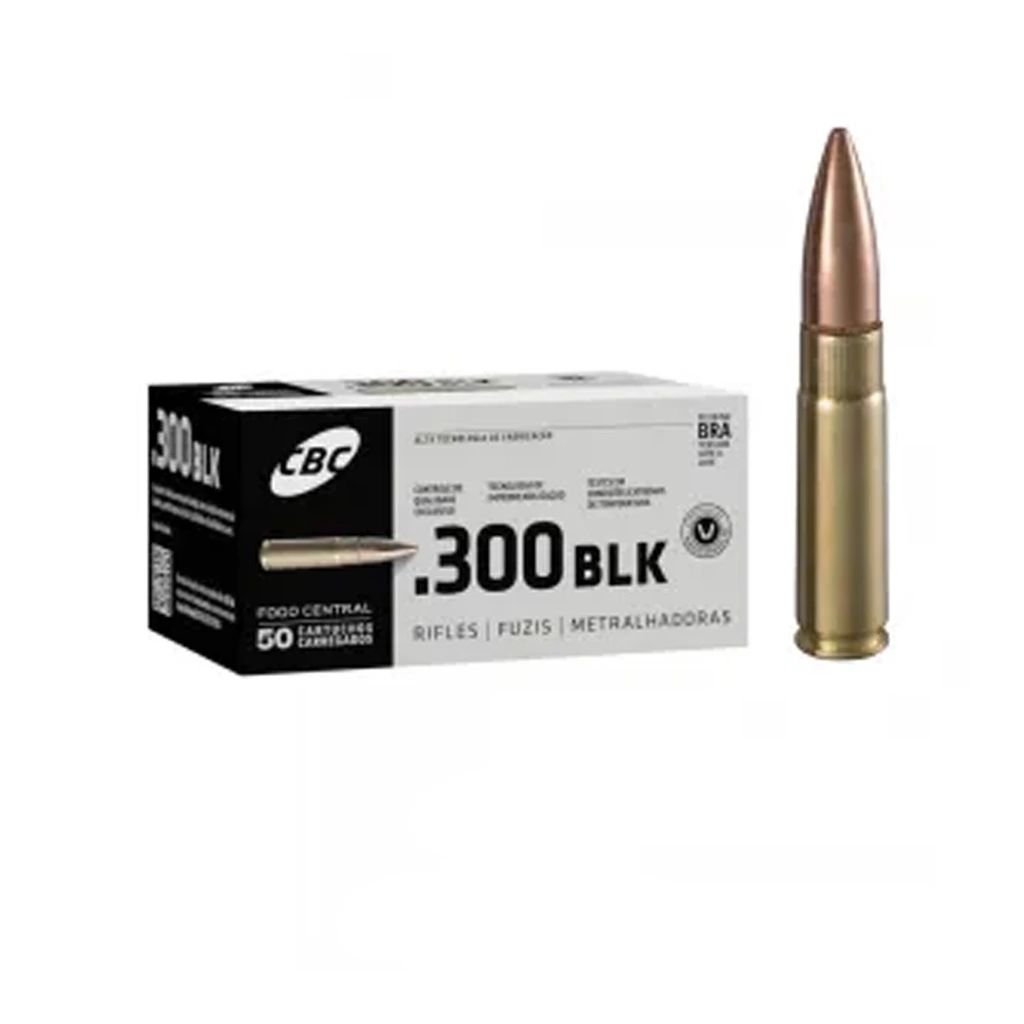 Munição CBC .300 BLK ETOG 123 gr — Caixa com 50